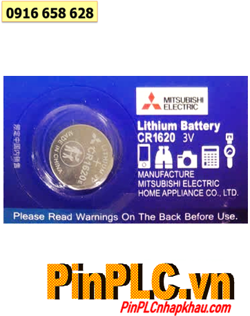 Mitsubishi CR1620E, Pin 3v lithium Mitsubishi CR1620E Lithium 3v 80mAh chính hãng